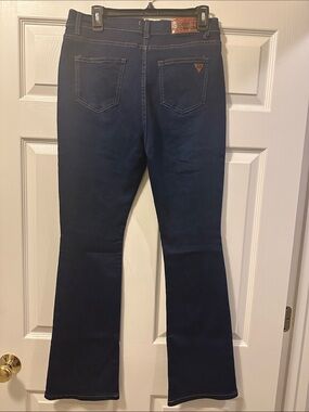Junior’s Celebrity Ace Dark Denim Bootcut Jeans - Size 15 (32)